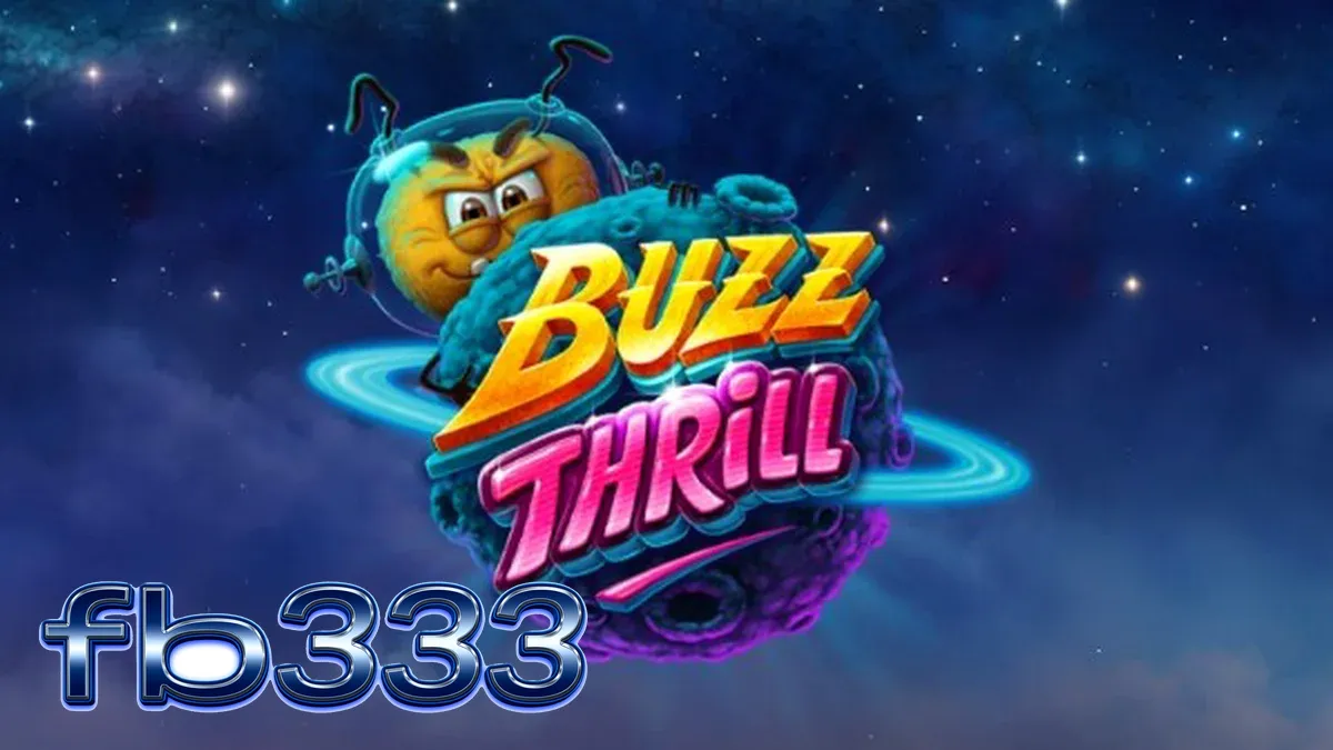 Pemandangan grid permainan Buzz Thrill dengan tema alien dan lebah yang unik